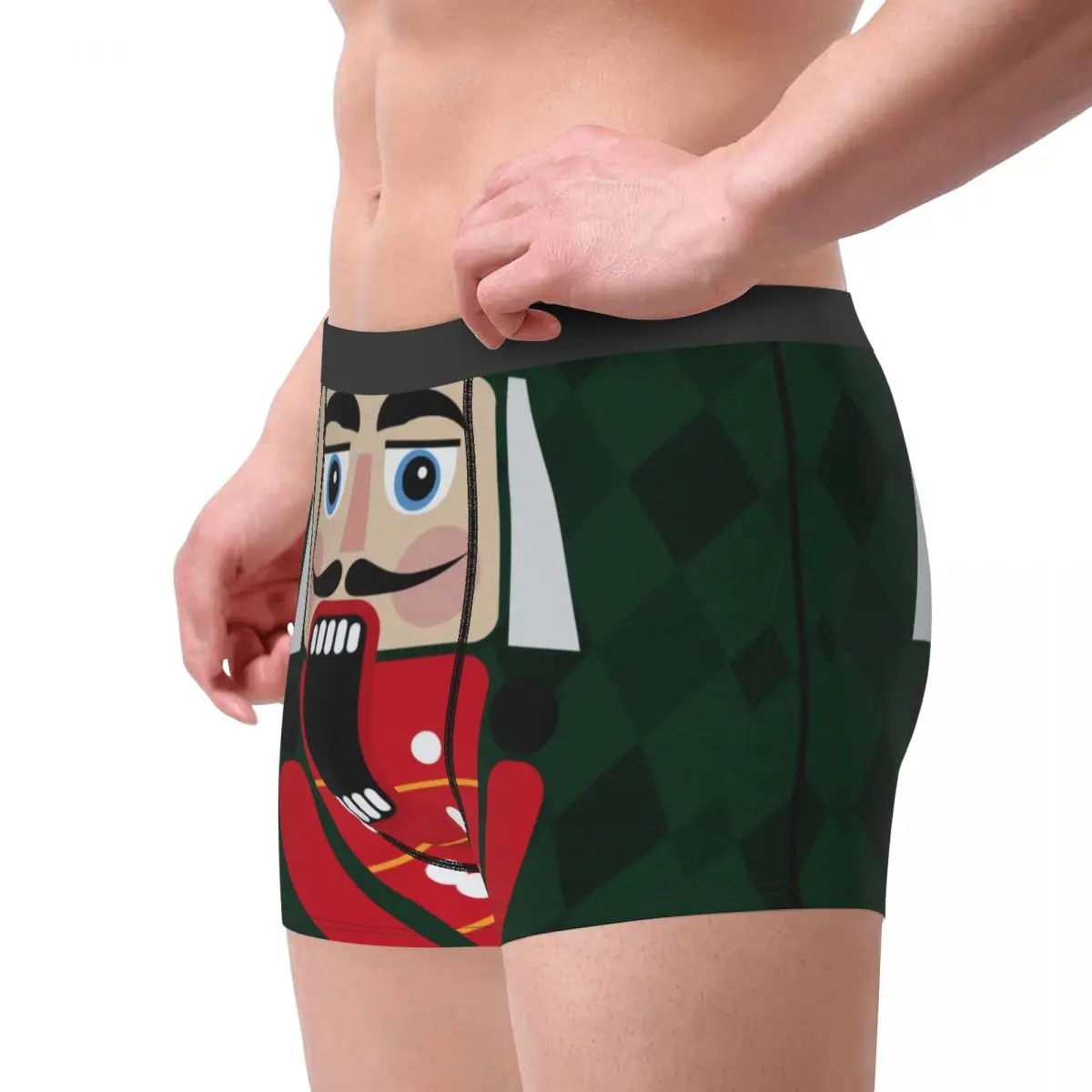 Custom Nutcracker Doll Underwear Male Sexy Print Soldier Christmas Gift Boxer Shorts Panties Briefs Breathbale Underpants 3