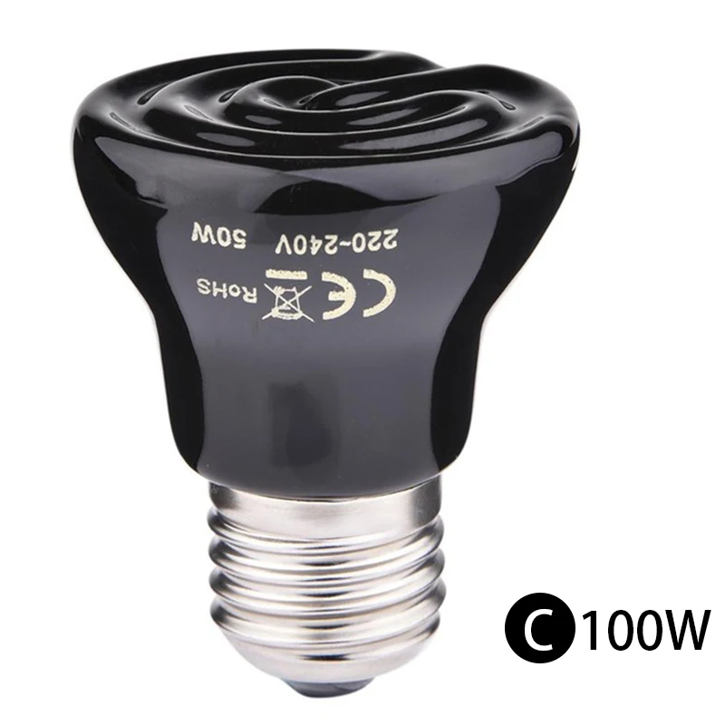 Far-Infrared Pet Heating Lamp Khan Steam Ceramic Heat Lamp Pet Heating Bulb Lizard Tortoise Reptiles Box Warmer 20W/60W/100W reptile heating lamp reptile light bulb reptile lamp bulb heating lamp bulb
