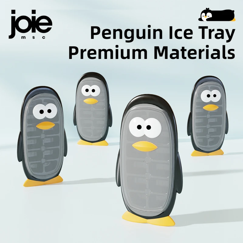 Total Niedliche Pinguin-Eiswürfelform! Mach 4 Süße Pinguin-Eiswürfel Auf Einmal - Mit Praktischem Trichterdeckel