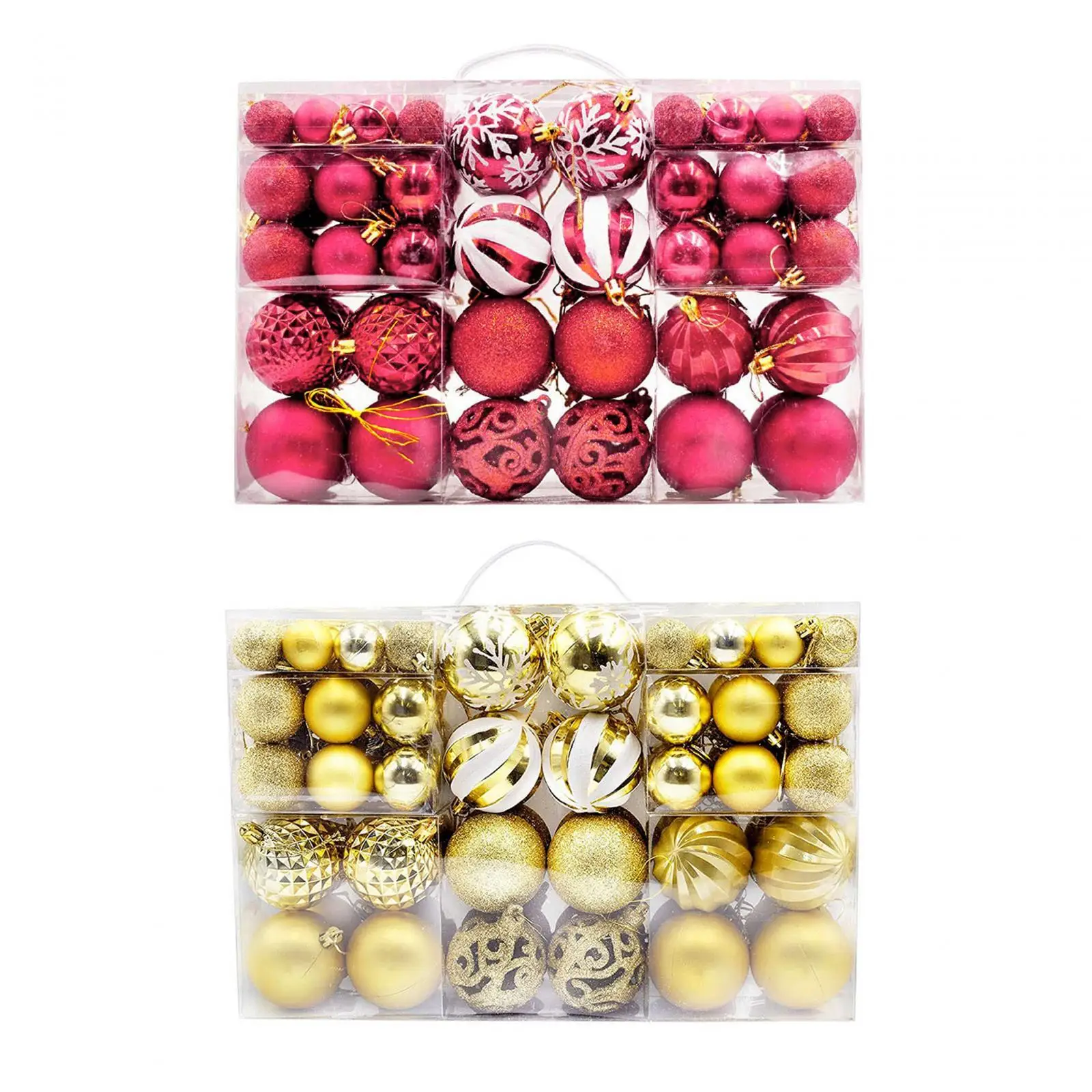 

100 Pieces Christmas Balls Xmas Ball Baubles Crafts for Wedding Outdoor Home