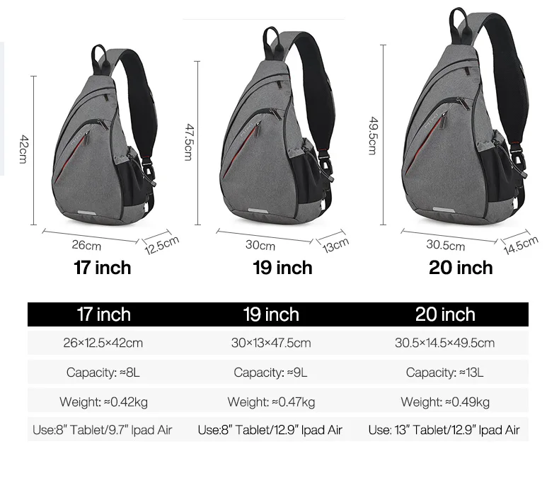 Mixi One Shoulder Backpack - Versatile Sling Bag for Men and Women - Crossbody, USB, and Fashionable for Cycling, Sports, Travel, and School