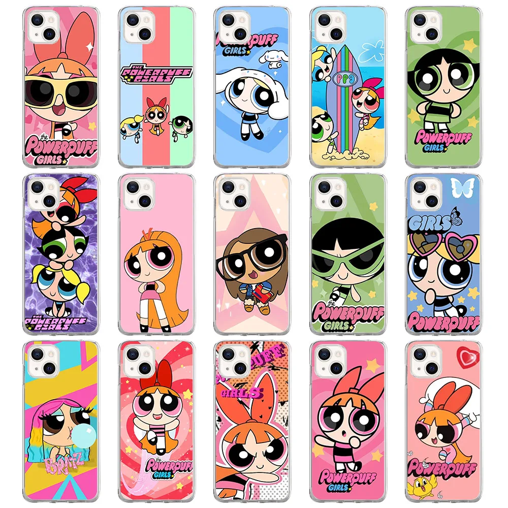 Custodia Morbida Per Moto G6 G7 G9 G10 G Edge 20 30 Neo S30 G40 Fusion Ultra Pro Plus Play Power Al-50 Powerpuff Girls