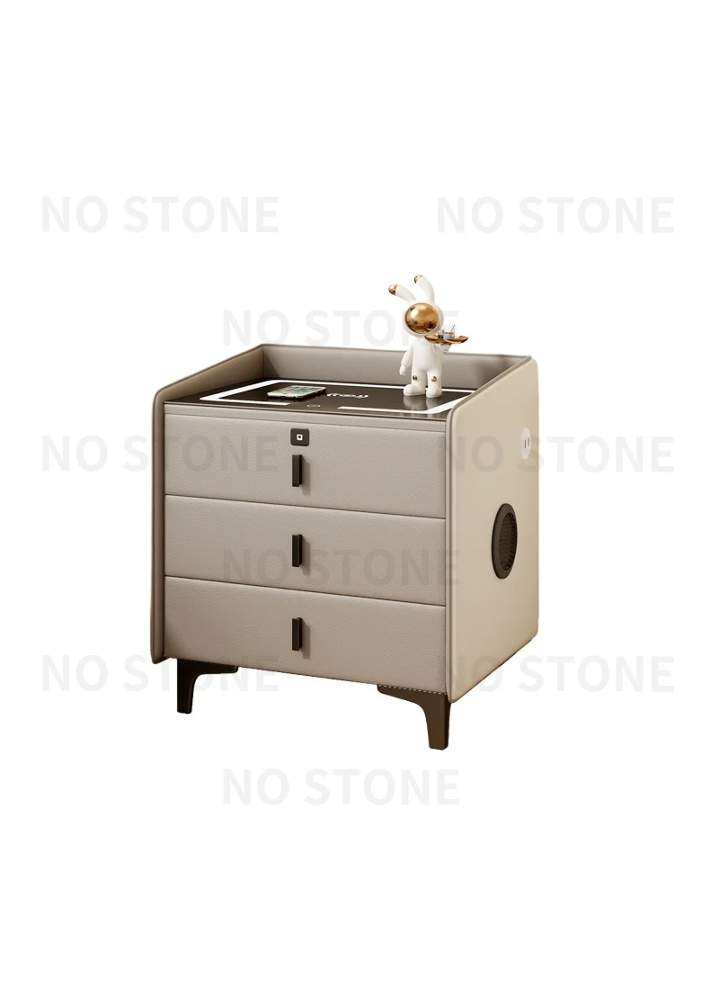 

Умный прикроватный столик Современная Минималистичная спальня из массива дерева многофункциональная беспроводная Идентификация отпечатков пальцев замок Улучшенный