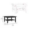 Primary Living Space Tables Dayton Black 2 Piece Living Room Set 5