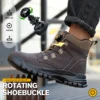 Waterproof Safety Boots Men Indestructible Steel Toe Work Boots Anti-smash Stab-resistant Safety Shoes Biker Botas Para Hombre 5