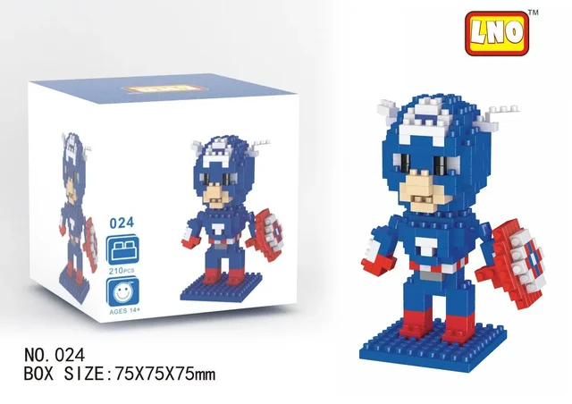 Marvel Legends lega marvel Spider Man Building Blocks Iron Man Block Cartoon Character building block Captain American Kids Toys 4