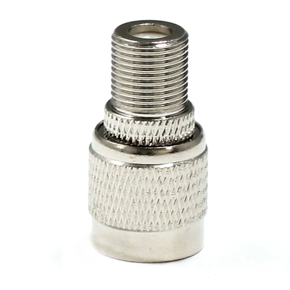 1pc New TNC Male Plug to F Female Jack RF Coax Adapter Convertor Connector Straight Nickelplated