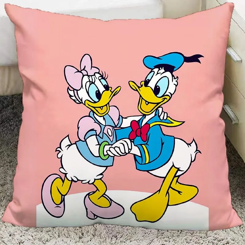 Disney Donald Duck Daisy Pillow Cover soft and comfortable living room Sofa Cushion cover home Bedroom Room decoration 3