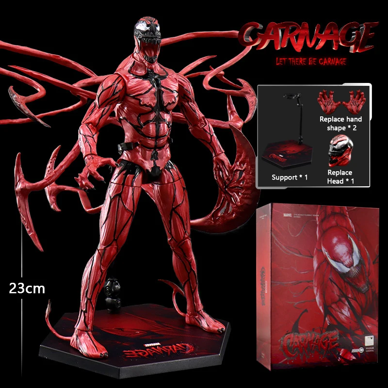 マーベル-ヴェノムカーネイジ人形,9インチ,可動モデル,ZD