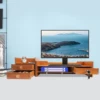 Computer Monitor Stand, Space-Saving, MDF, Computer Rack with Drawers for Study Office 2