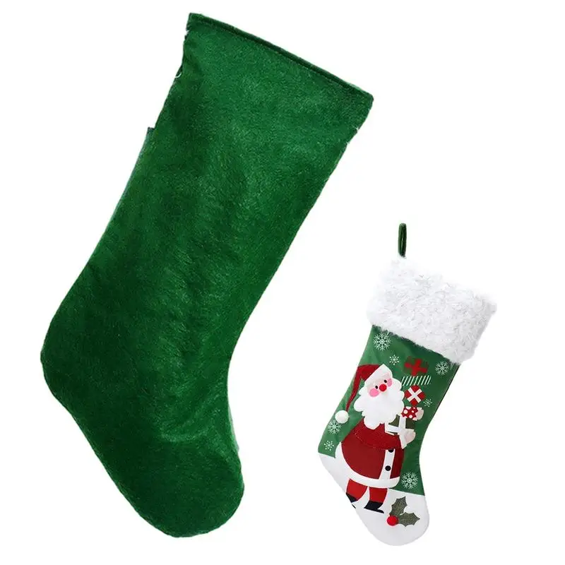 

Christmas Stocking Ornaments Christmas Stocking Santa Sack Party Gift Bag Santa Candy Pouch Snowman Christmas Decorations