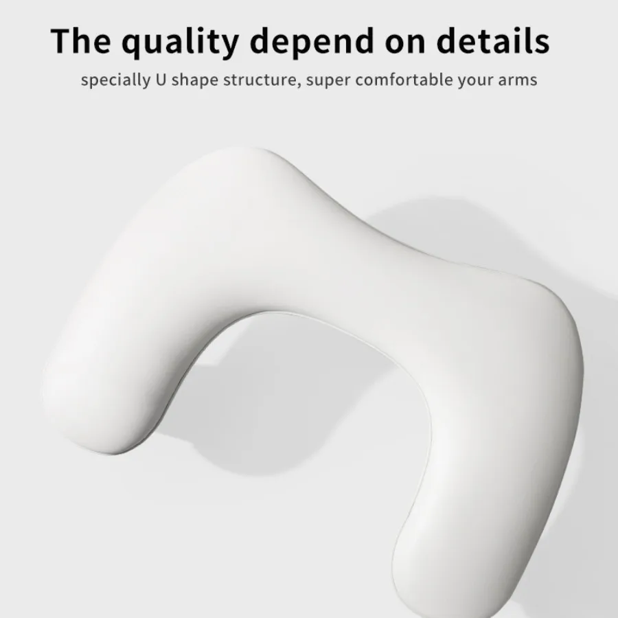 Nail Art Hand Pillow Manicure Comfortable Tilt Soft PU Leather U Shape Nail Hand Pillow for Manicure Salon Use