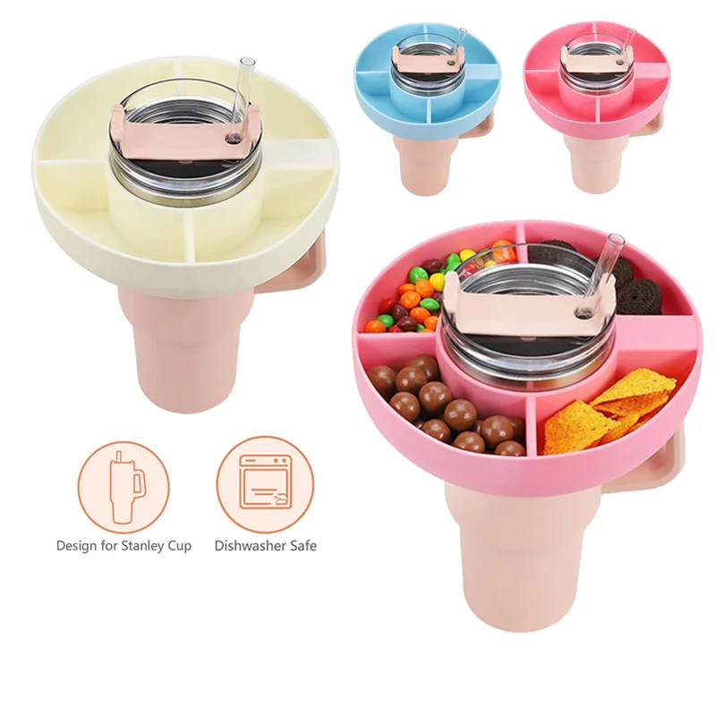 Plastic Snack Cup Holder Car Mounted Drinking Cup For Stanley