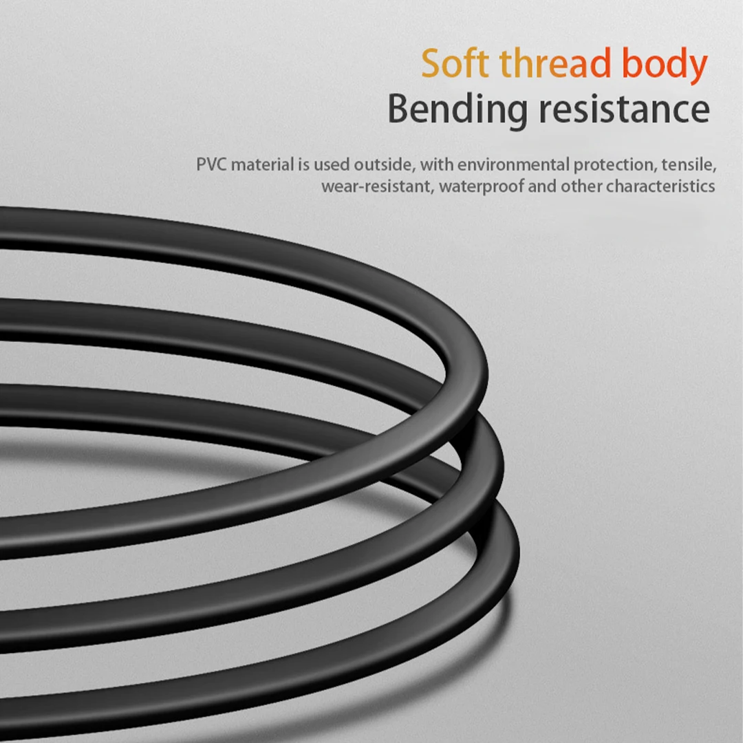 Power Cable European standard 8-tail universal interface pure copper two-core for audio/LCD/printer/power adapter equipment
