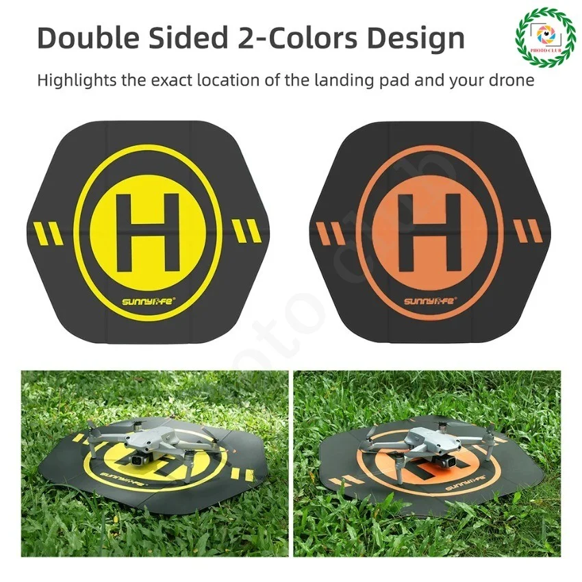 Tapis d'atterrissage double face déplié, faces colorées distinctes, adapté aux DJI NEO, Mini 5 Pro et AVATA 2.