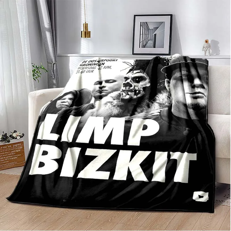 

Мягкое плюшевое одеяло Lim Bizkit с логотипом группы, фланелевое одеяло, покрывало для гостиной, спальни, кровати, дивана, покрывало для пикника