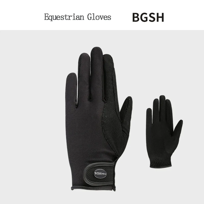 

Horse Riding Gloves Equestrian Mesh Adults Unisex Children Comfortable Durable Anti-slip Rider Equipment Hand Protector