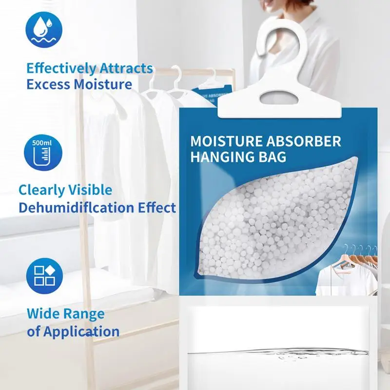 Hung Interior Wardrobe Dehumidifier Adjustable Humidity Absorber With Space-Saving Design Dehumidifier Parts & Accessories For