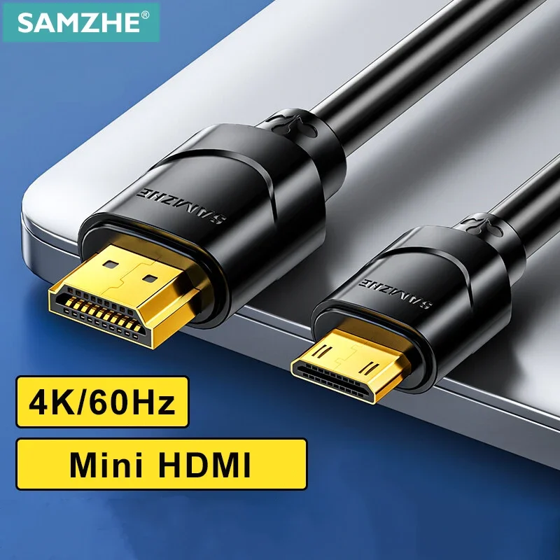 Samzhe mini zu hdmi kabel 4k/60hz hdmi 2,0 für himbeer pi null grafik videokarte kamera camcorder 4k mini hdmi kabel