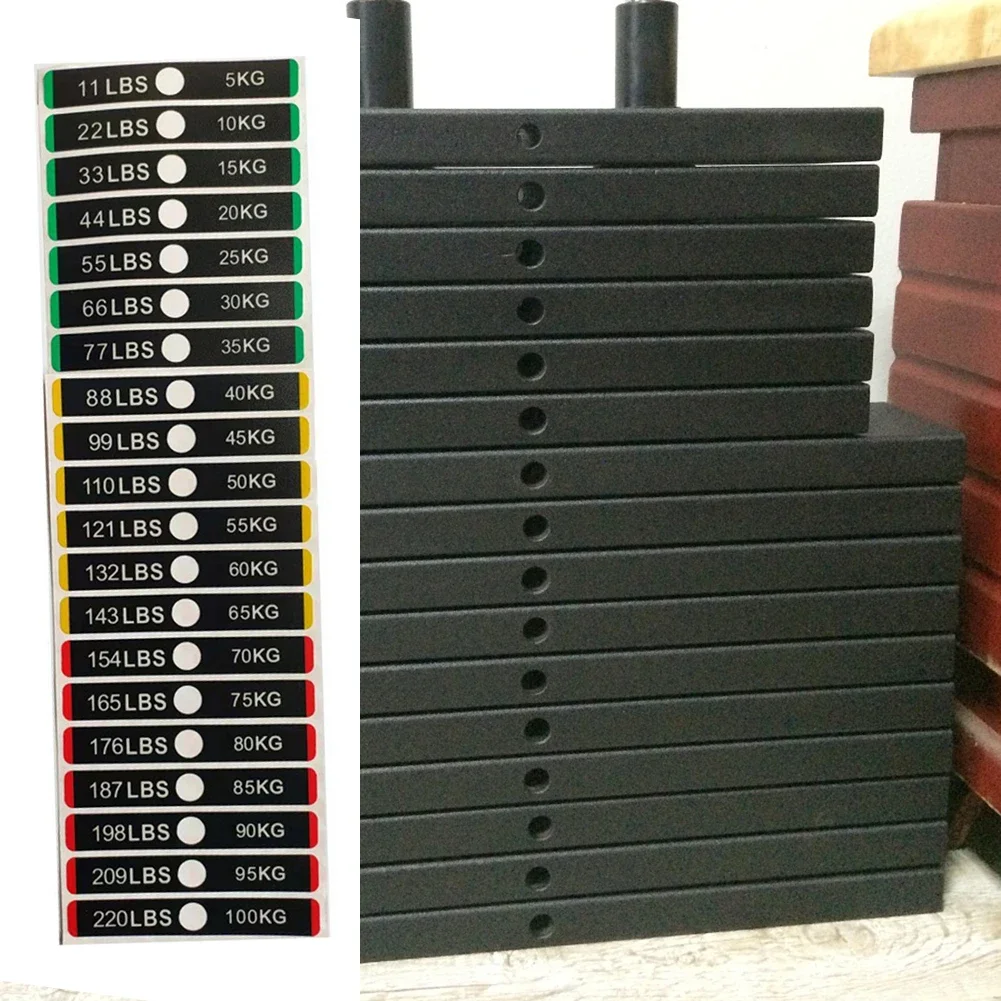 Weight Stack Stickers Fitness Equipment Stickers Detergent Erosion Resistant High-quality Adhesive PP Material