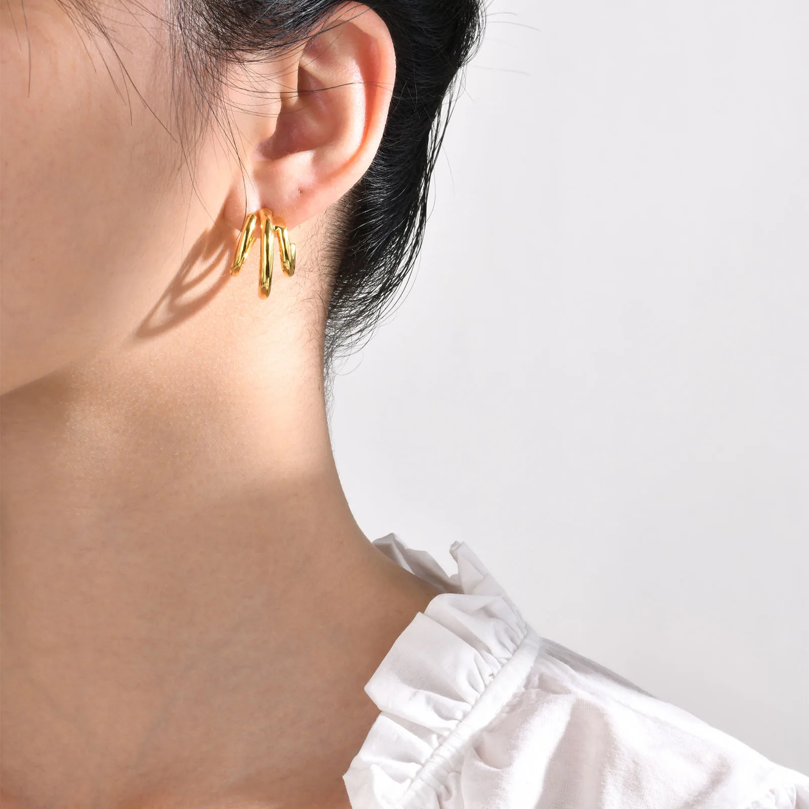 DARHSEN Stud Earring for Women Ladies Students Gold Color Copper Fashion Jewelry Gift korean Design New Arrival 2023