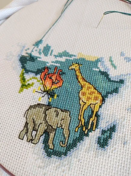 World is waiting cross stitch kit cotton thread 18ct 14ct 11ct unprint canvas stitching embroidery DIY wall decor