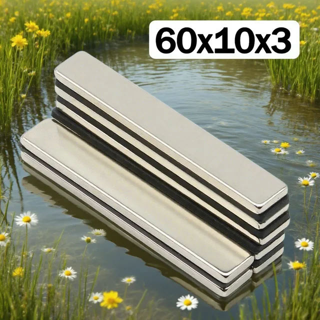 แม่เหล็กนีโอไดเมียมทรงกลมขนาด 60x10x3 มม. แรงสูงพิเศษ N35 NdFeB แม่เหล็กถาวร แม่เหล็กติดตู้เย็น 1