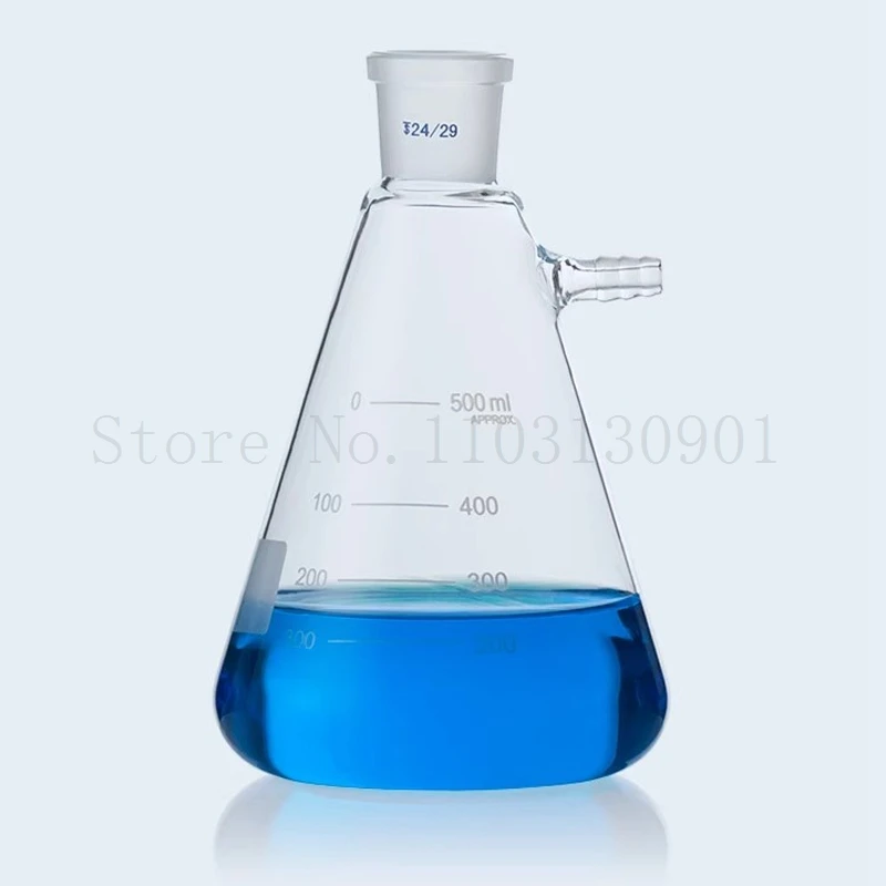 1pc Lab Standard Ground Triangular Filter Flask Bottle with Nozzle Filter Bottle 50ml 100ml 500ml 1000ml 2000ml Conical Flask