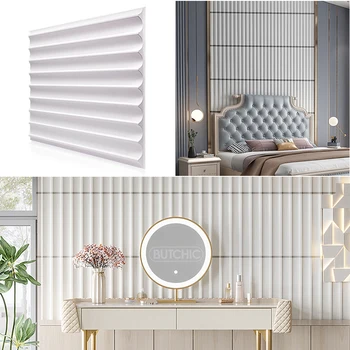30x30cm 3D wall sticker decorative 3d wall panel Nordic minimalist lines 90s aesthetic living room 3d wallpaper mural waterproof