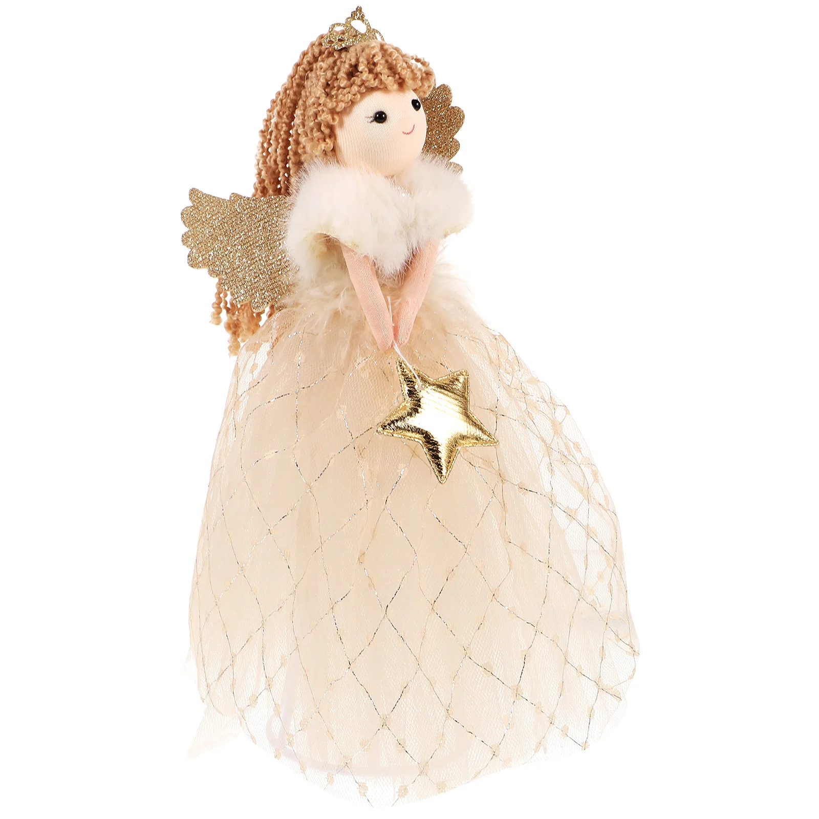

Christmas Party Decoration Lovely Angel Christmas Tree Topper Ornament for Home Holiday Xmas Trees New Year Navidad