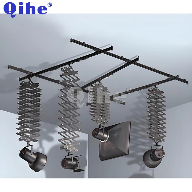 QH-B3304, 천장 레일 시스템, 4개의 팬토그래프 포함, 레일 길이는 3m