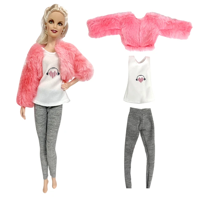 Barbie Boneca Roupas Conjunto roupas de moda conjunto para presente menina  85 Pcs 10 Pacotes 75 Pcs