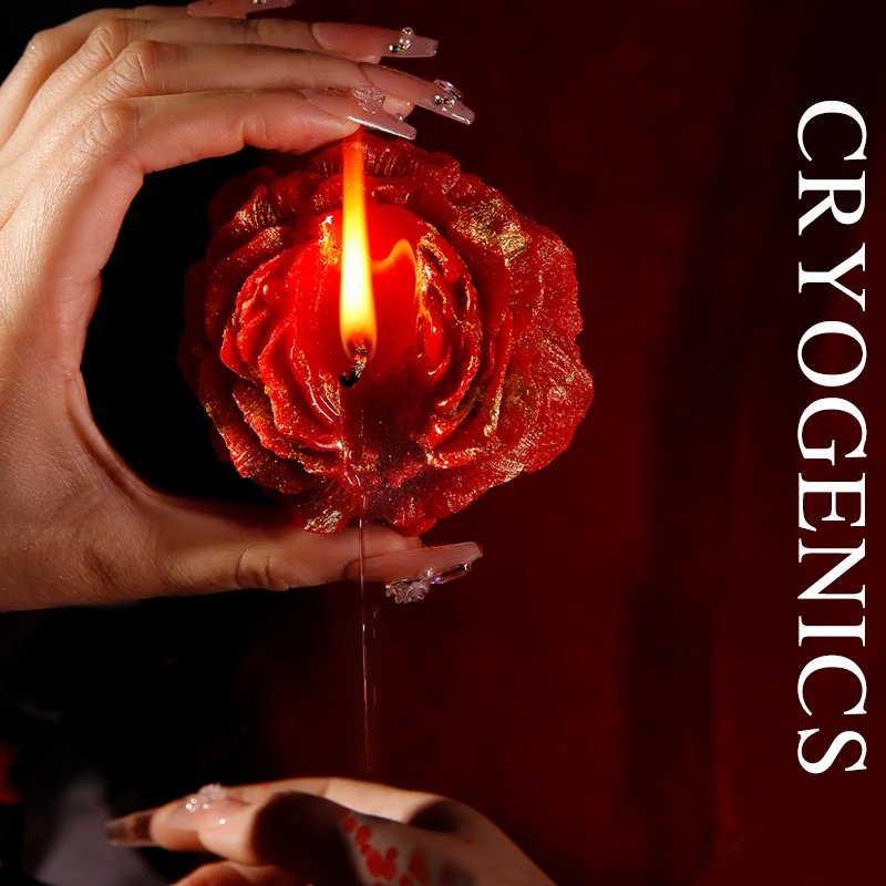 Low Temperature Candle Wax Peony Rose Heart Candle SM Sex Toys for Adult Couple Relaxation Drip Candles Romantic Passion Play