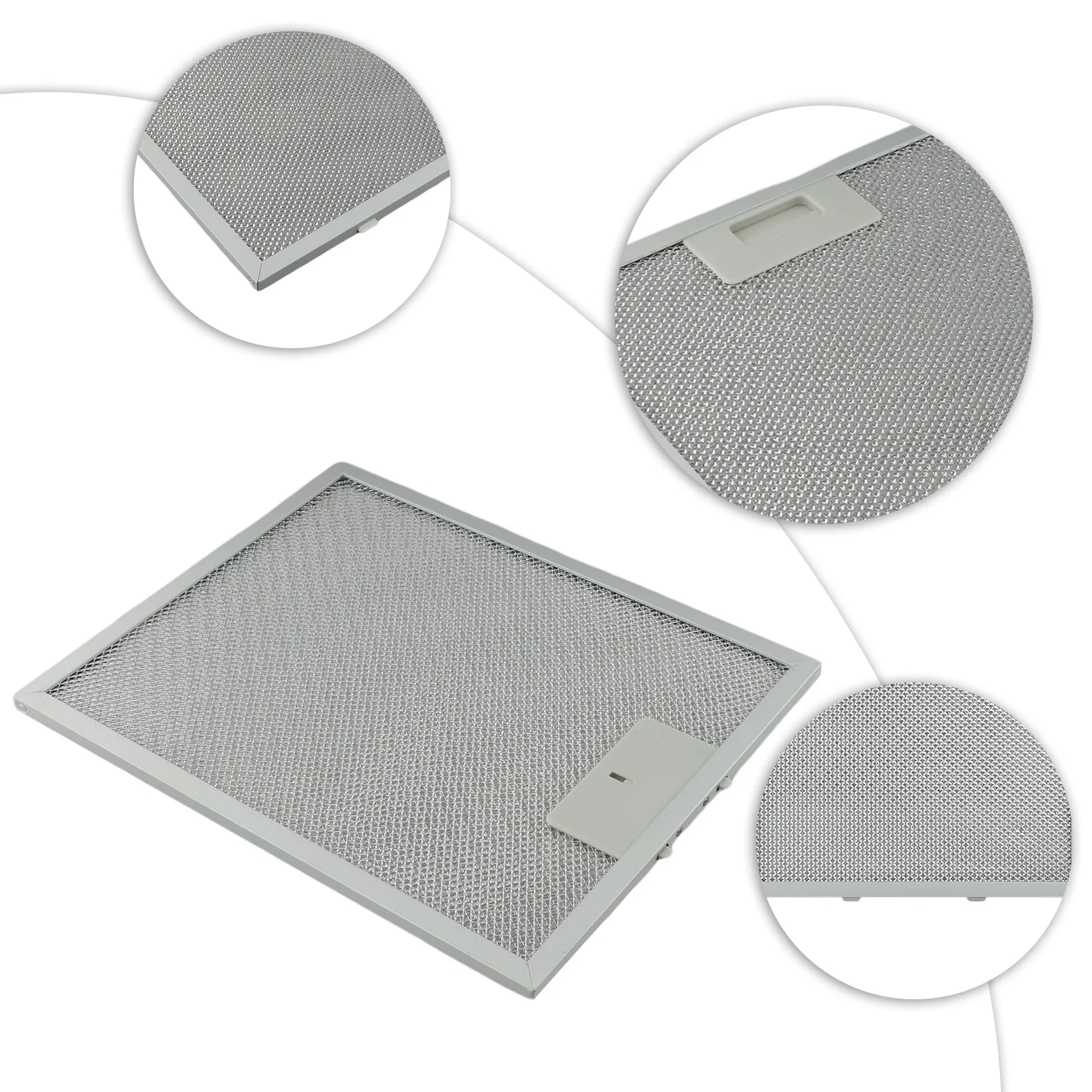 

Practical Silver Cooker Hood Filter Special Decoration Sturdy Use Versatile Use Easy Installation Easy To Clean