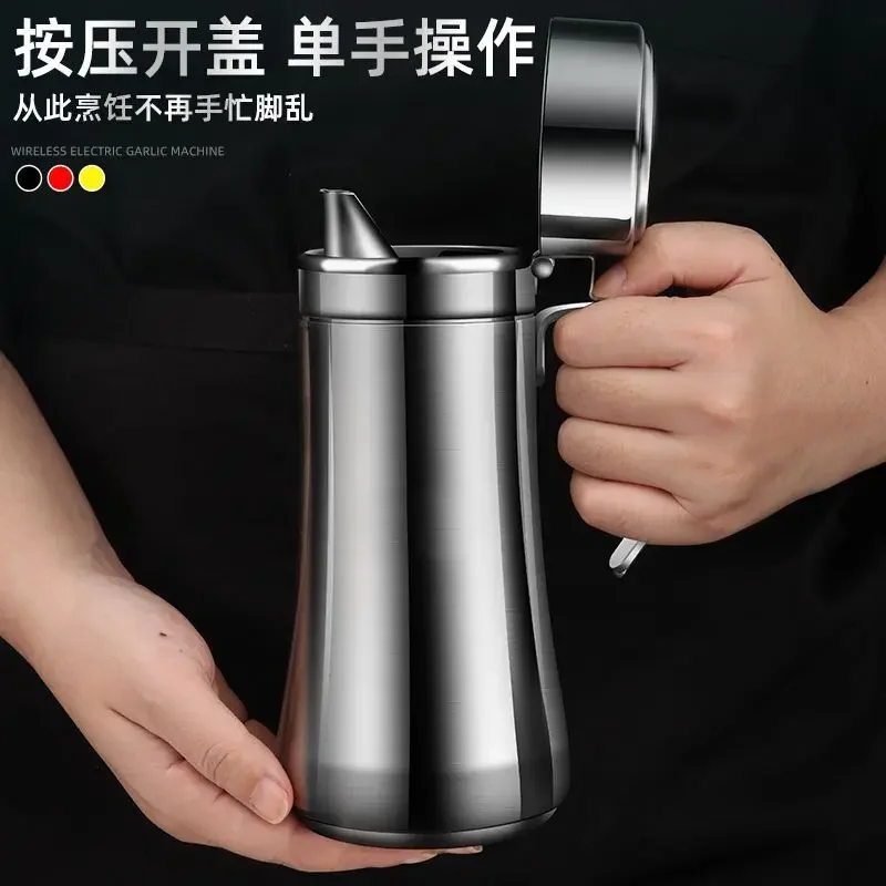 Stainless steel oil pot household kitchen does not hang oil sauce bottle vinegar bottle extra thick large capacity pot stainless steel oil pot