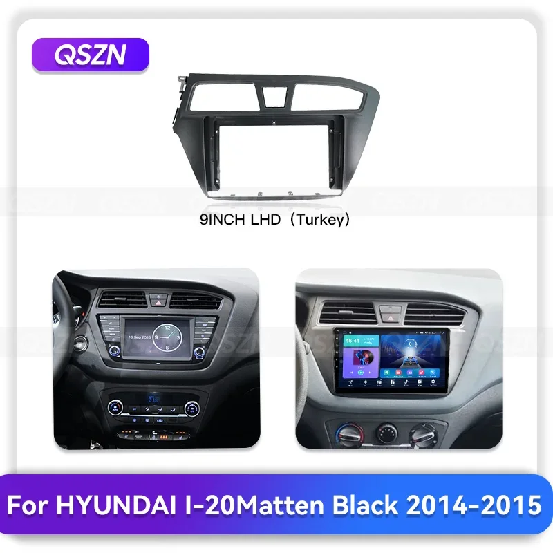 Hikity 2+64G Android Autoradio Pour Hyundai I20 2015-2018 Sans Fil Carplay Android Auto, 9 Pouces Écran Tactile Radio Avec Lien Miroir FM/RDS EQ WiFi Bluetooth GPS 26UI SWC MIC Caméra