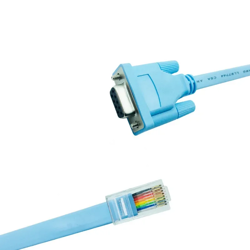 Ethernet Cable 1.8m DB9P RJ45 Console Cable RJ 45 Ethernet To RS232 DB9 Port Serial Routers Network Cable For Cisco Switch Router Blue