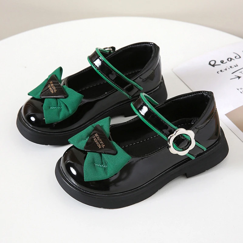 Fashion Leather Shoes for Kids Princess Toddlers Girls Shoes Flower Casual Flats Children's Party Wedding Shoes Mary Janes 2022 3