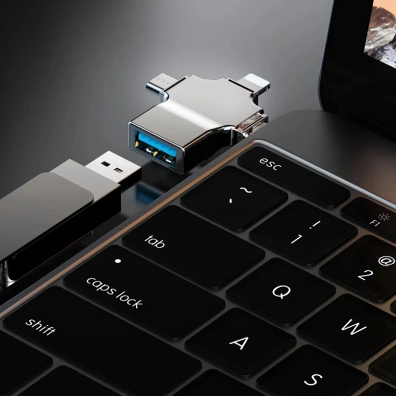 Lettore Di Schede Sd Adattatore Micro-Card 4 In 1 Usb 3.0 Micro-Sd A Usb Cardreader Per Apple Interface Otg Adaptador