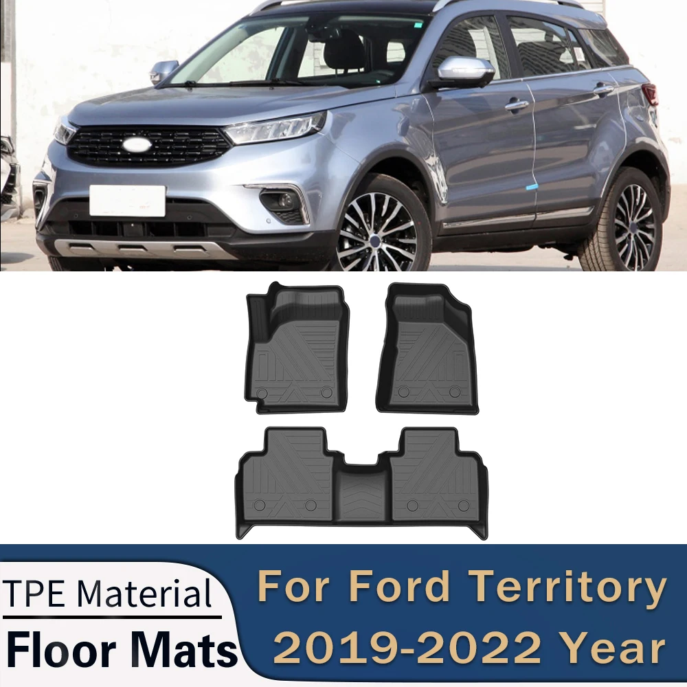 ForFordTerritory20192024AutoCarFloorMatsAllWeatherTPEFoot