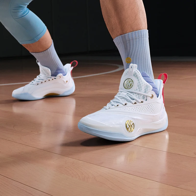 361 Degrees ZEN VI PRM Men's Basketball Sports Shoes Middle-Top Combat Wear-Resistant Non-Slip Support Sneakers Male 672431102 5