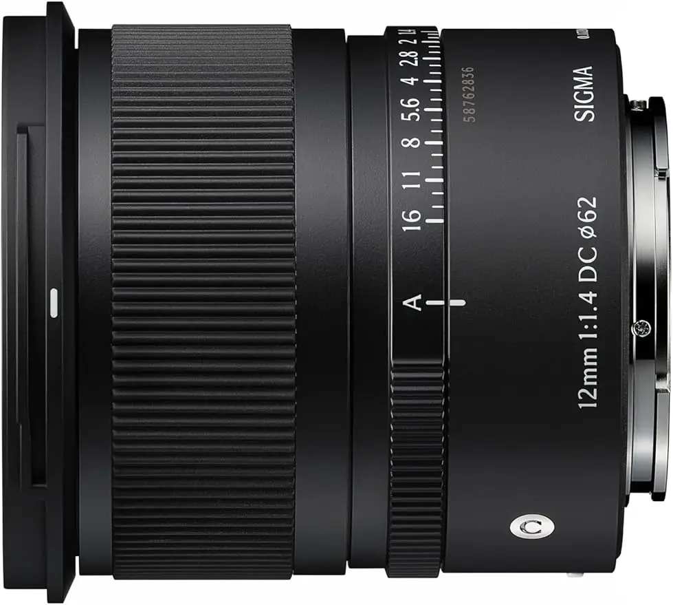 오리지널 시그마 12mm f/1.4 DC 컨템포러리 APS-C 포맷 초광각 프라임 렌즈 (캐논, 후지필름,  호환)