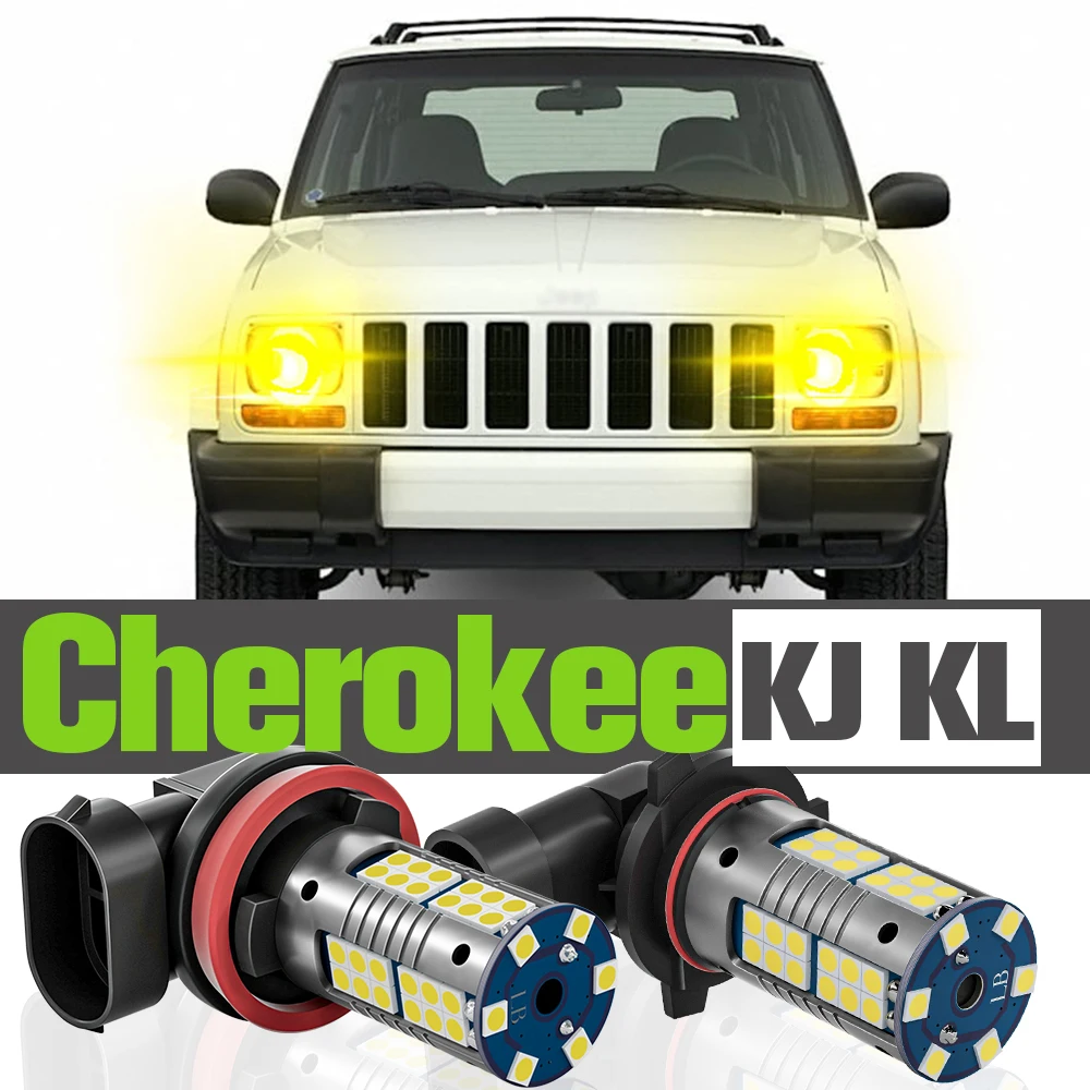 

2x LED Fog Light Accessories Lamp For Jeep Cherokee KJ KL 2000 2001 2002 2003 2004 2005 2006 2007 2014 2015 2016 2017 2018 2019