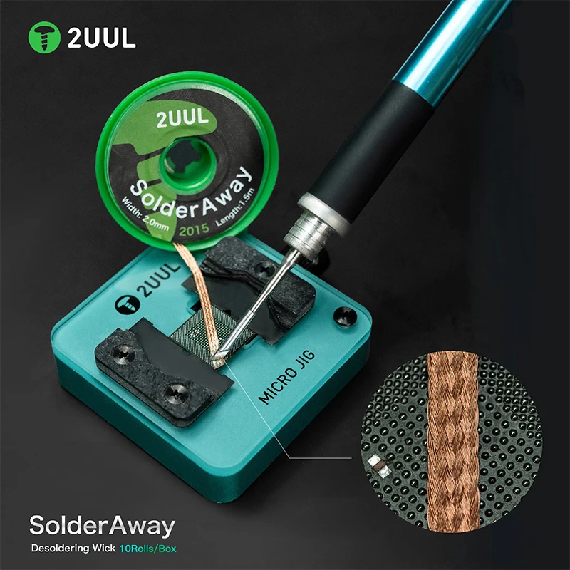 2UUL DW11 10Rolls/Box Desoldering Braid for Mobile Phone Maintenance Motherboard BGA Repair Solder Removal