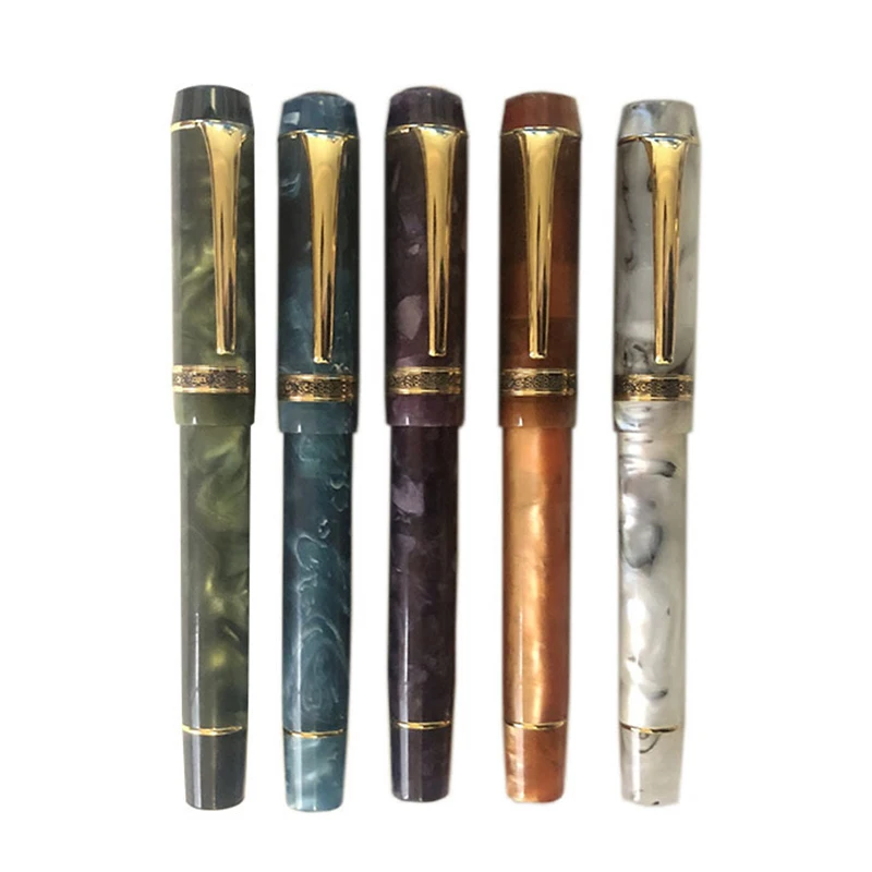 

Kaigelu 316 Exquisite Fountain Pen EF/F/M Nib Beautiful Marble amber Pattern Ink Pens Writing students Office Business Gifts Pen