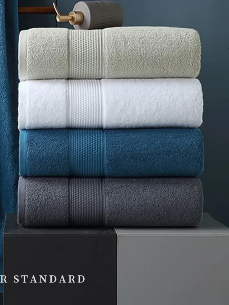 

Five star hotel bath towel made of pure cotton, premium all cotton, household absorbent adult wrap towel for women and men,