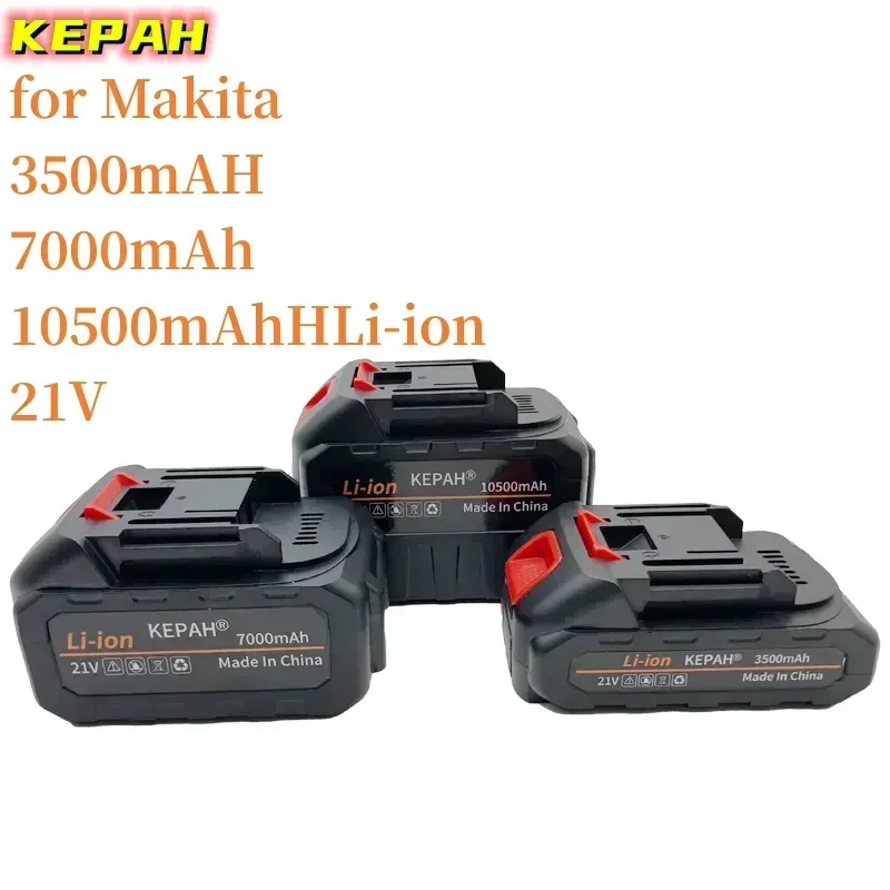 Makita 21V rechargeable battery 3500/7000/10500mAh lithium-ion battery suitable for Makita power tool EU/plug makita battery