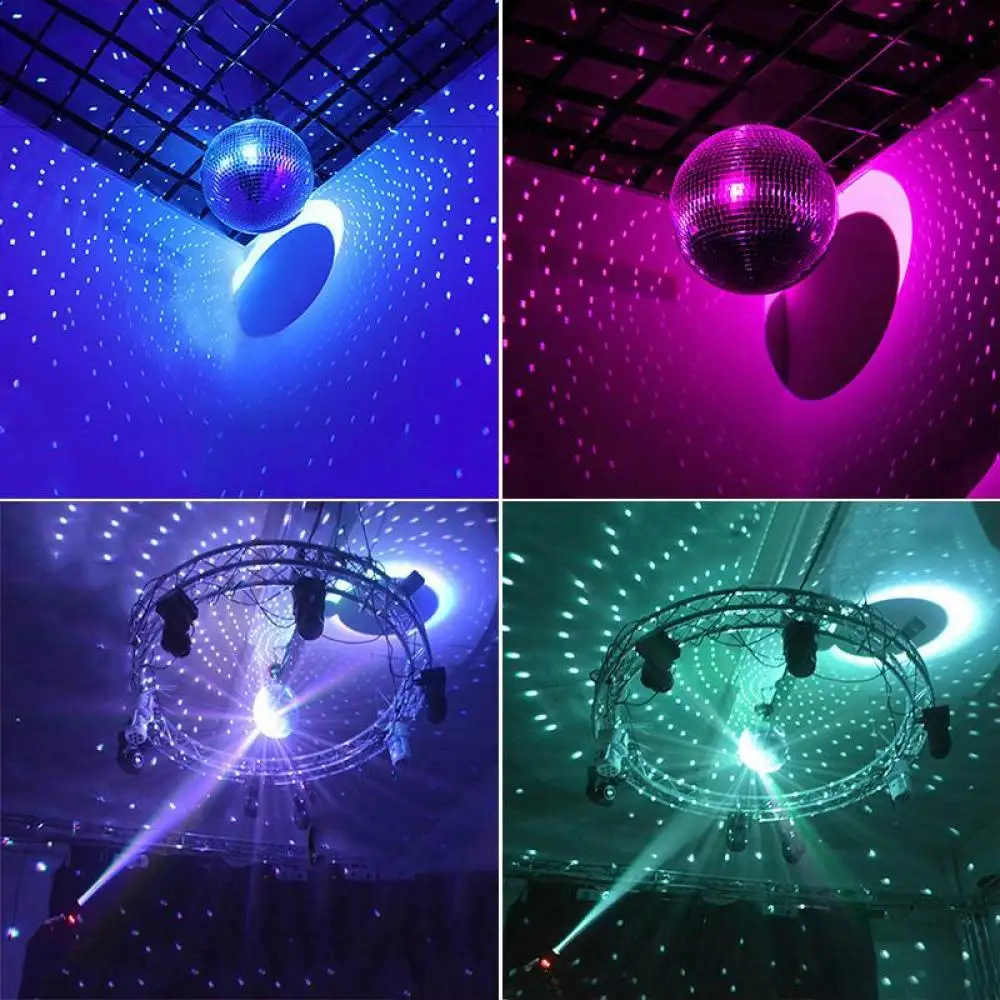 Disco Ball Light Rotating Glass Ball Party Decorations Bar Dj Lighting