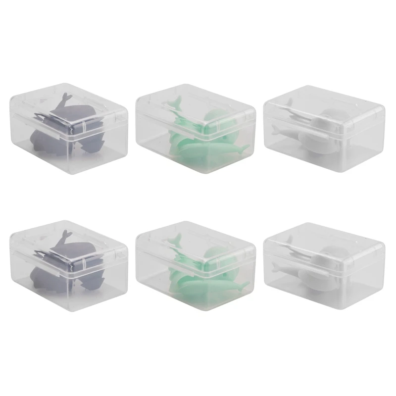 

6 Pairs Great Waterproof Ultra Comfy Earplugs,Swimming Ear Plugs,Reusable Silicone Ear Plugs For Water Sports