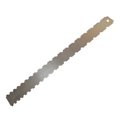 Precision Notched Straight Edge Gauge for Guitar Neck Alignment (Silvery)